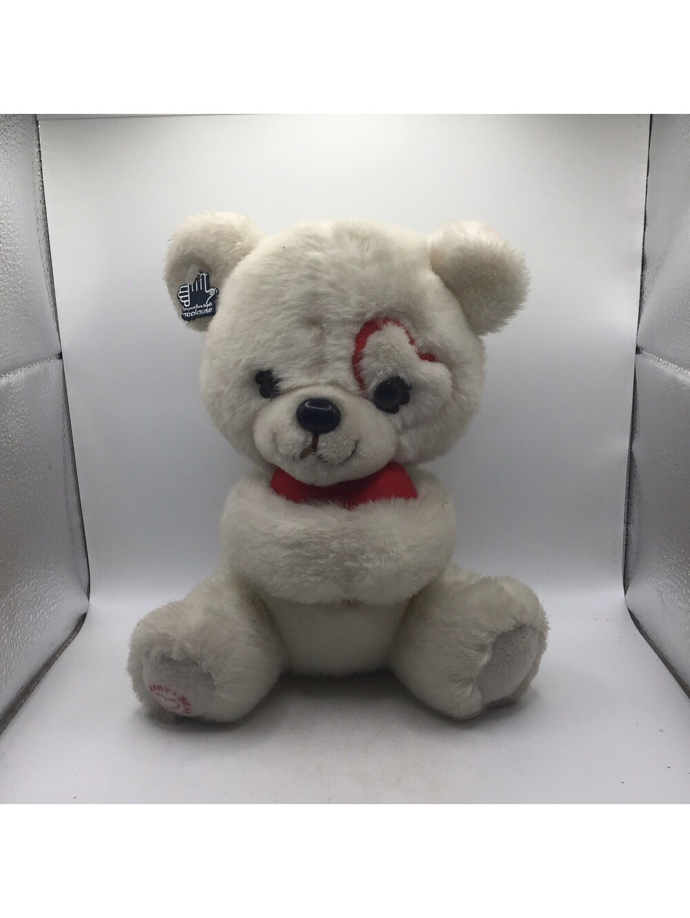 Vintage Applause  Sweetheart Bear Plush Stuffed Animal Hugging Heart